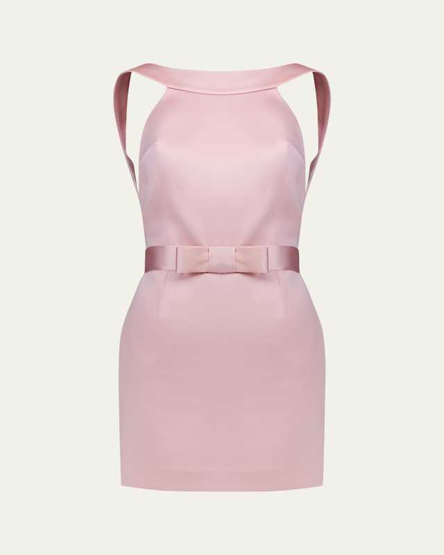 Delphine Satin Mini Dress
